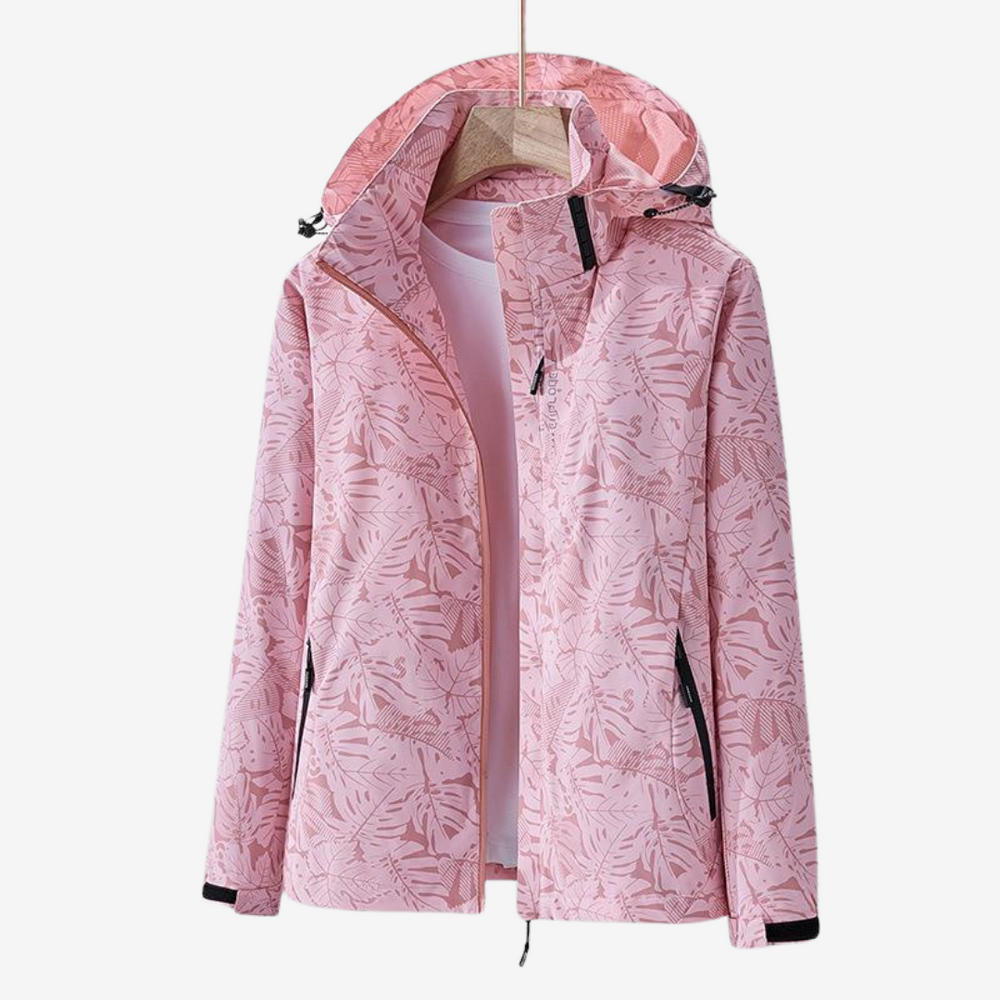 Stilvolle wasserdichte Damen Windjacke für Frühling & Herbst. Ideale leichte Freizeitjacke.