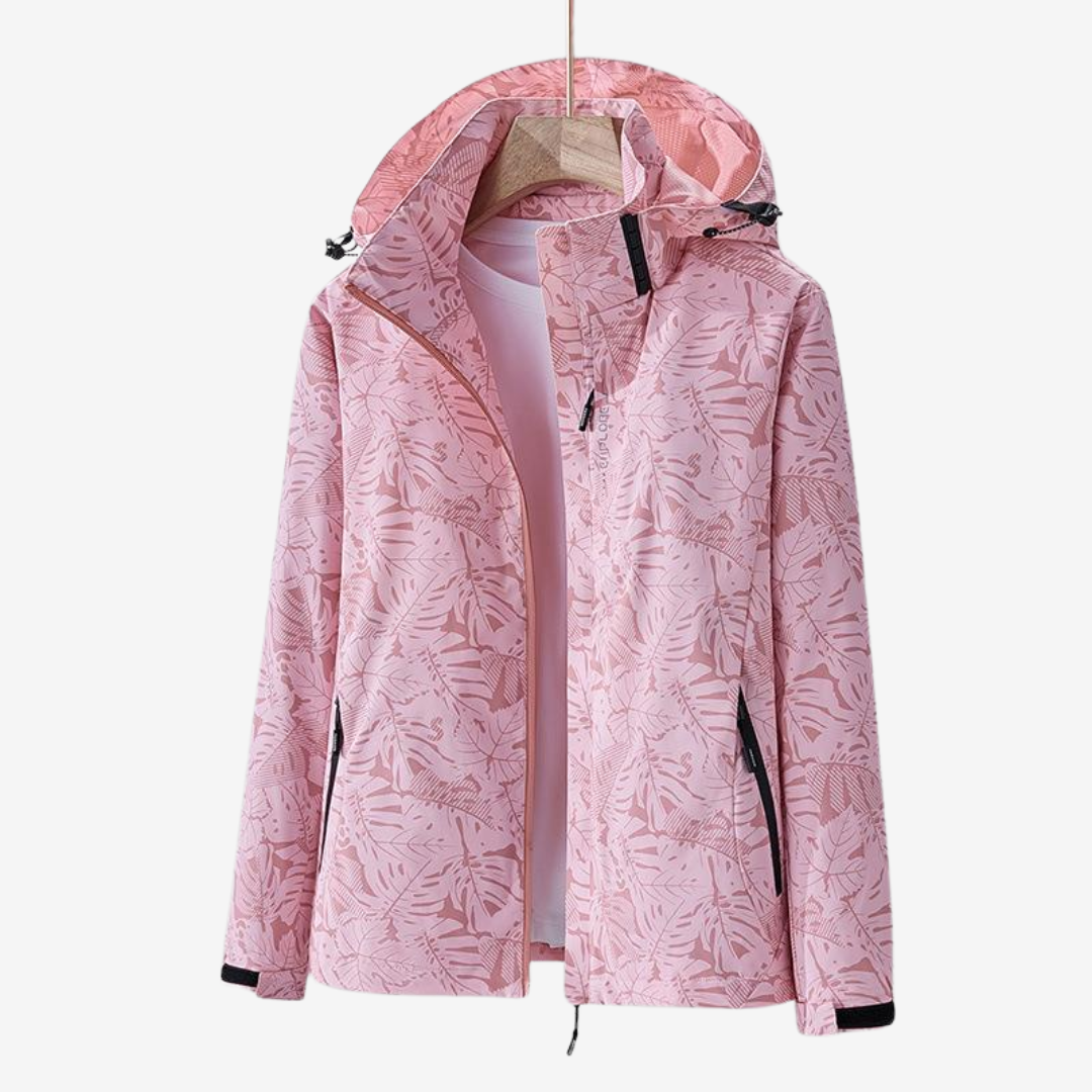 Stilvolle wasserdichte Damen Windjacke für Frühling & Herbst. Ideale leichte Freizeitjacke.