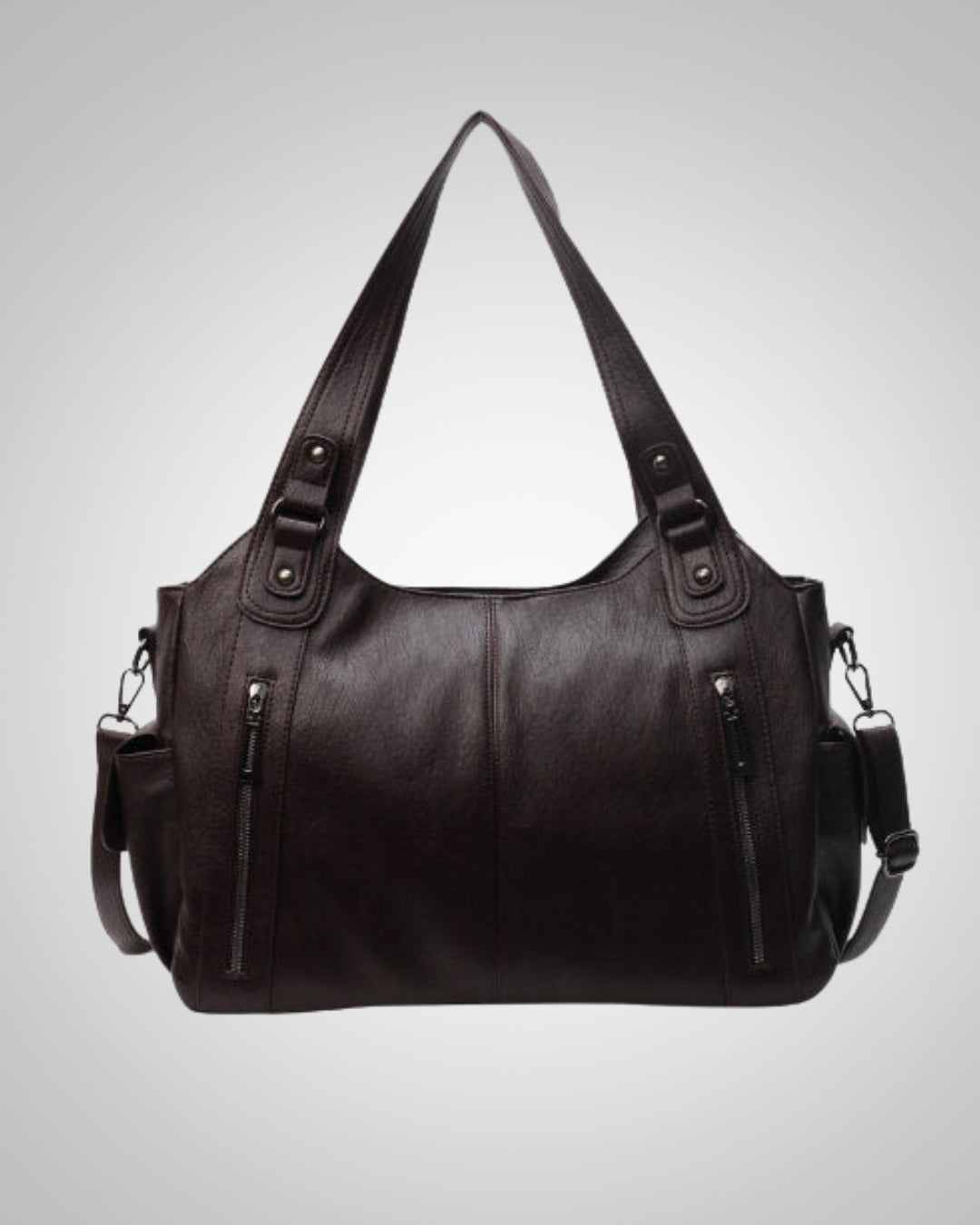 Braune Damen Reisetasche & Schultertasche. Stilvolle Großraumtasche für Reisen & Freizeit.