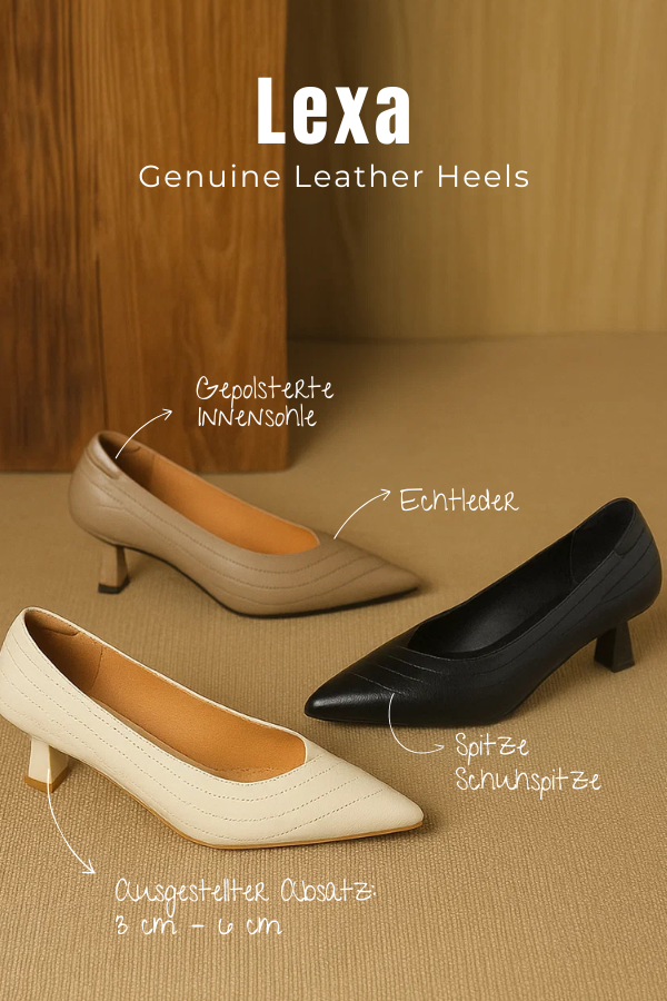 Stylische schwarze Damen Pumps mit spitzem Absatz, perfekt für elegante Anlässe & Büro.