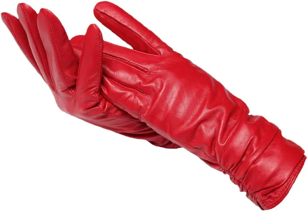 Warme Damenhandschuhe, elegant designt, ideal als Modeaccessoire für den Winter.