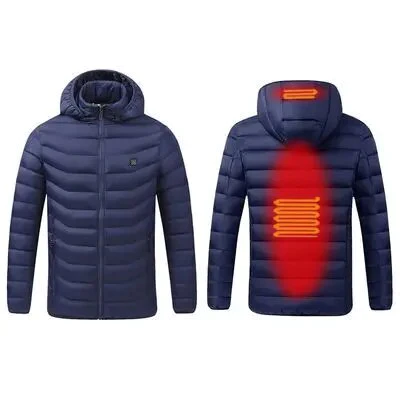 Bequemer Herren Outdoor-Mantel mit Heizung; sorgt für konstante Körperwärme.