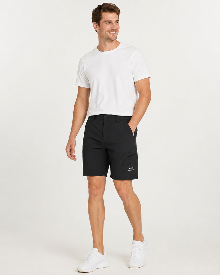 Funktionelle Herren Cargo Shorts, atmungsaktiv und schnelltrocknend für Sommer und Reise.