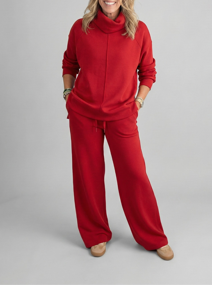 Komfortables Damen Zweiteiliges Set, atmungsaktiv, ideal für lässige Eleganz.