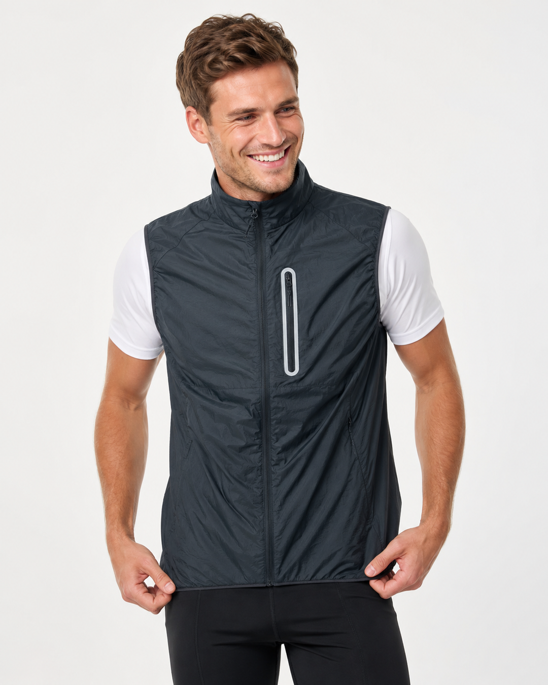 Robuste Unisex Taschenweste für Herren, leicht, atmungsaktiv, ideal für Outdoor und Arbeit.