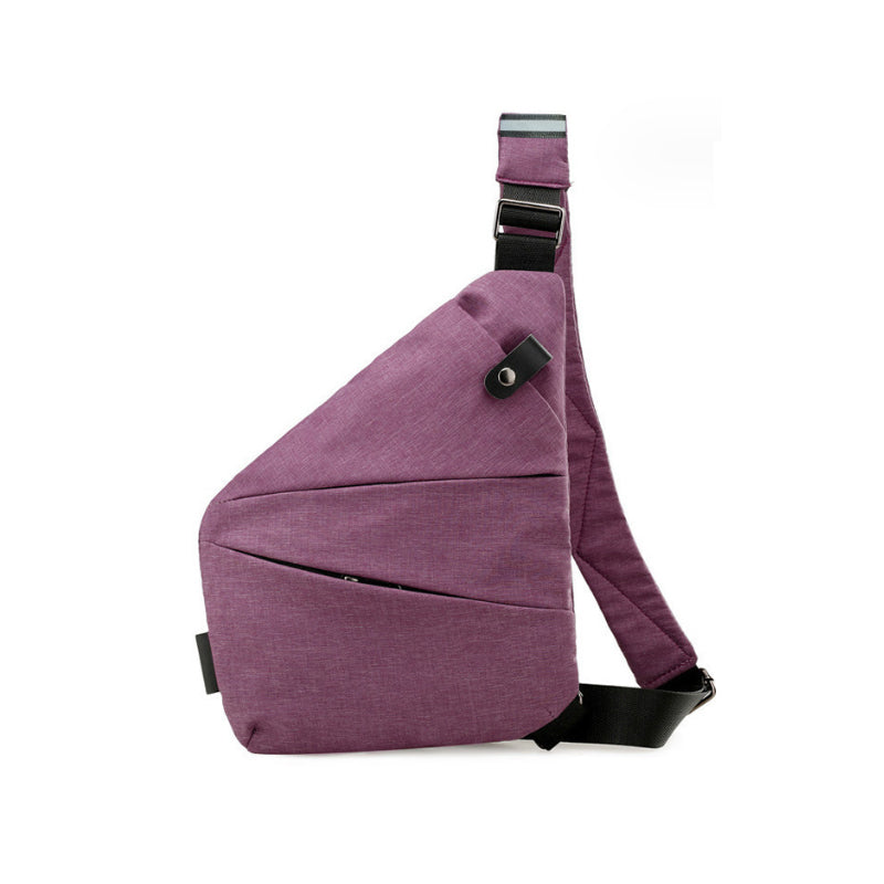 Diebstahlsichere Reisetasche mit versteckter Rückentasche für Pässe & wichtige Dokumente.