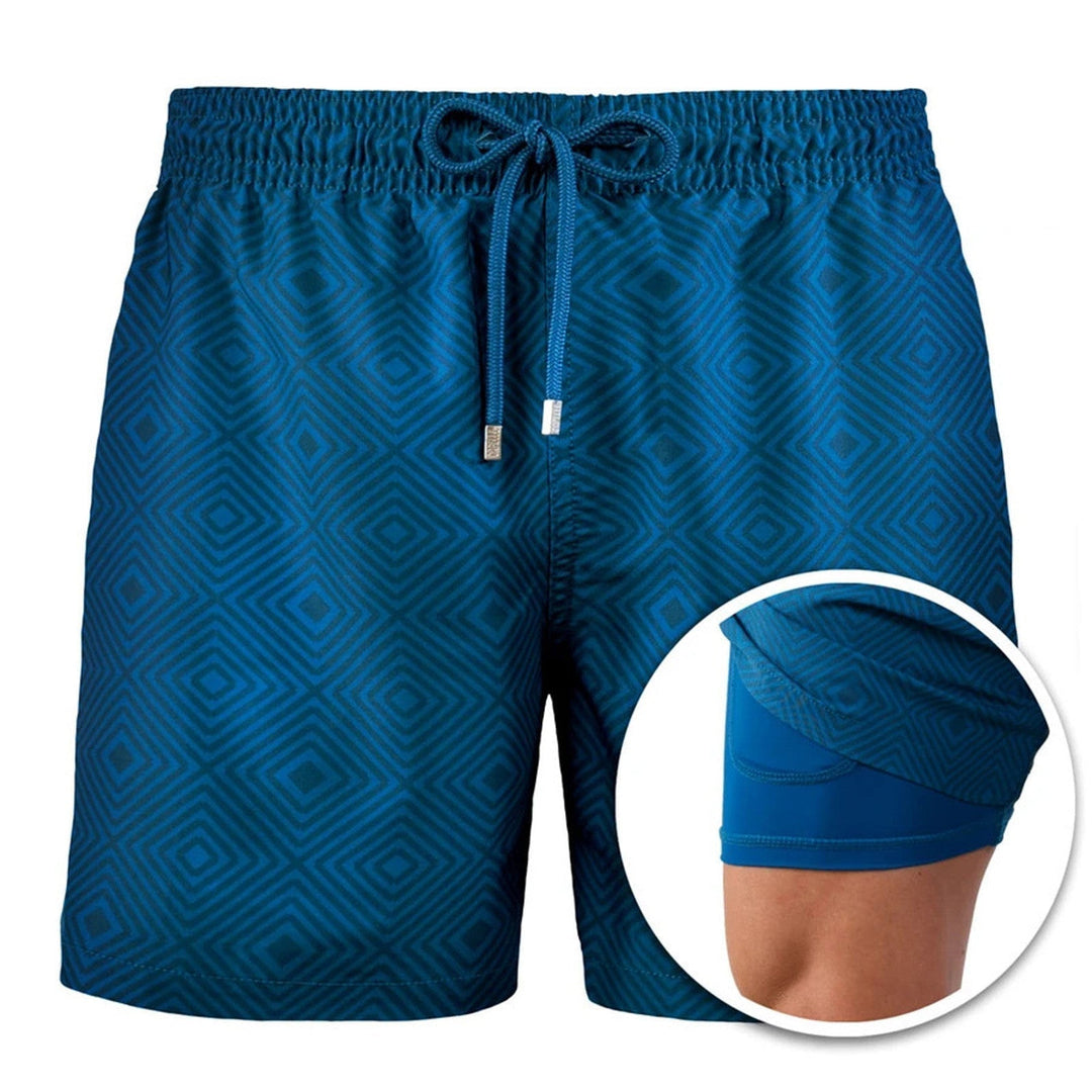 Bequeme Herren Regular Fit Strandshorts, atmungsaktiv für heiße Tage. Kurze Hosen für Urlaub.