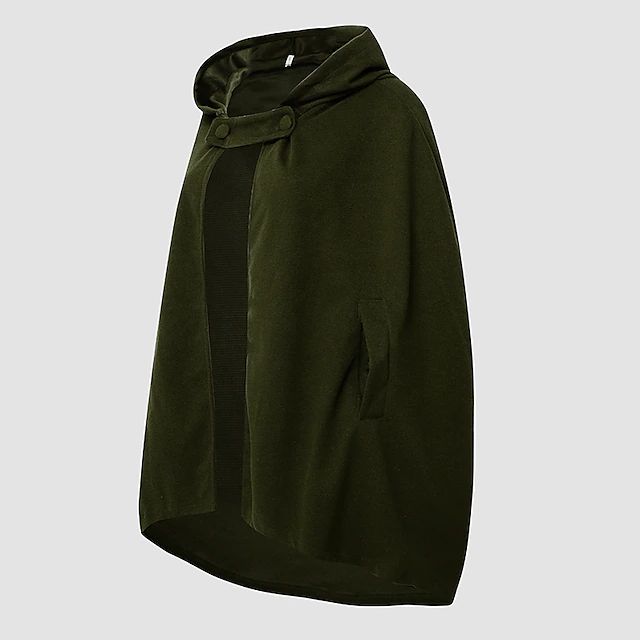 Damen Vintage Kapuzen-Kurzmantel, elegant & vielseitig, für Herbst & Winter Garderobe.