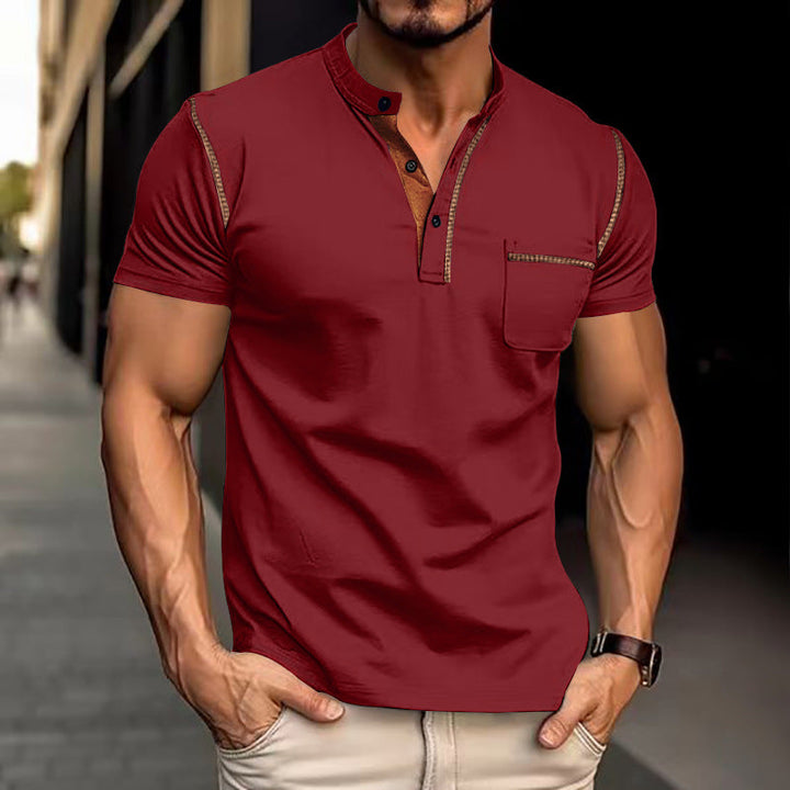 Funktionelles Herren Poloshirt Kurzarm für Sport & Freizeit. Schnelltrocknend, schlank und atmungsaktiv, ideal im Sommer.