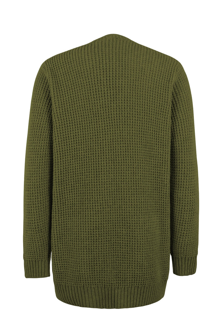 Damen Cardigan in Grobstrick-Optik, bequem und modisch, ideal für den gemütlichen Herbst-Winter-Look.