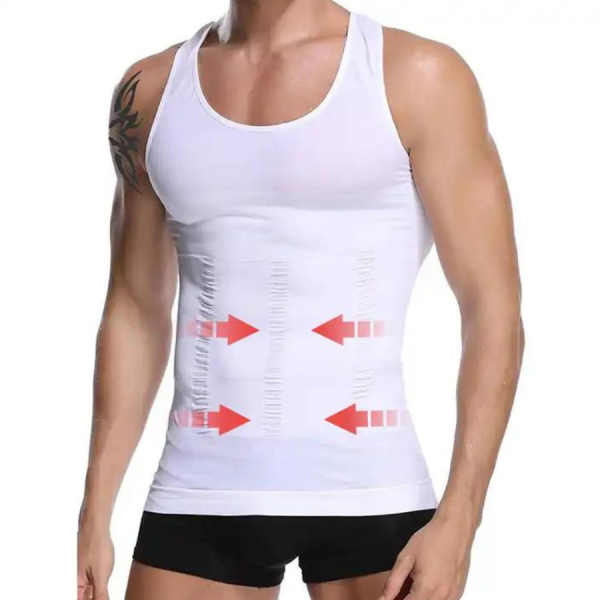 Weißes Herren Formendes Unterhemd für einen schlanken & selbstbewussten Look im Alltag.