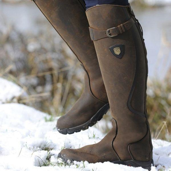 Professionelle Damen Reitstiefel kniehoch, wasserdicht, bequem und rutschfest für Reiterinnen.