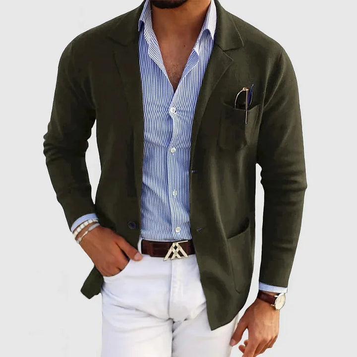 Stilvoller Herren Einreiher-Blazer, ganzjährig tragbar. Modernes Sakko für anspruchsvolle Herrenmode.