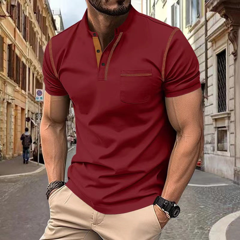 Sportliches, schnelltrocknendes Herren Poloshirt Kurzarm in schmaler Passform, ideal für Sommer und Outdoor.