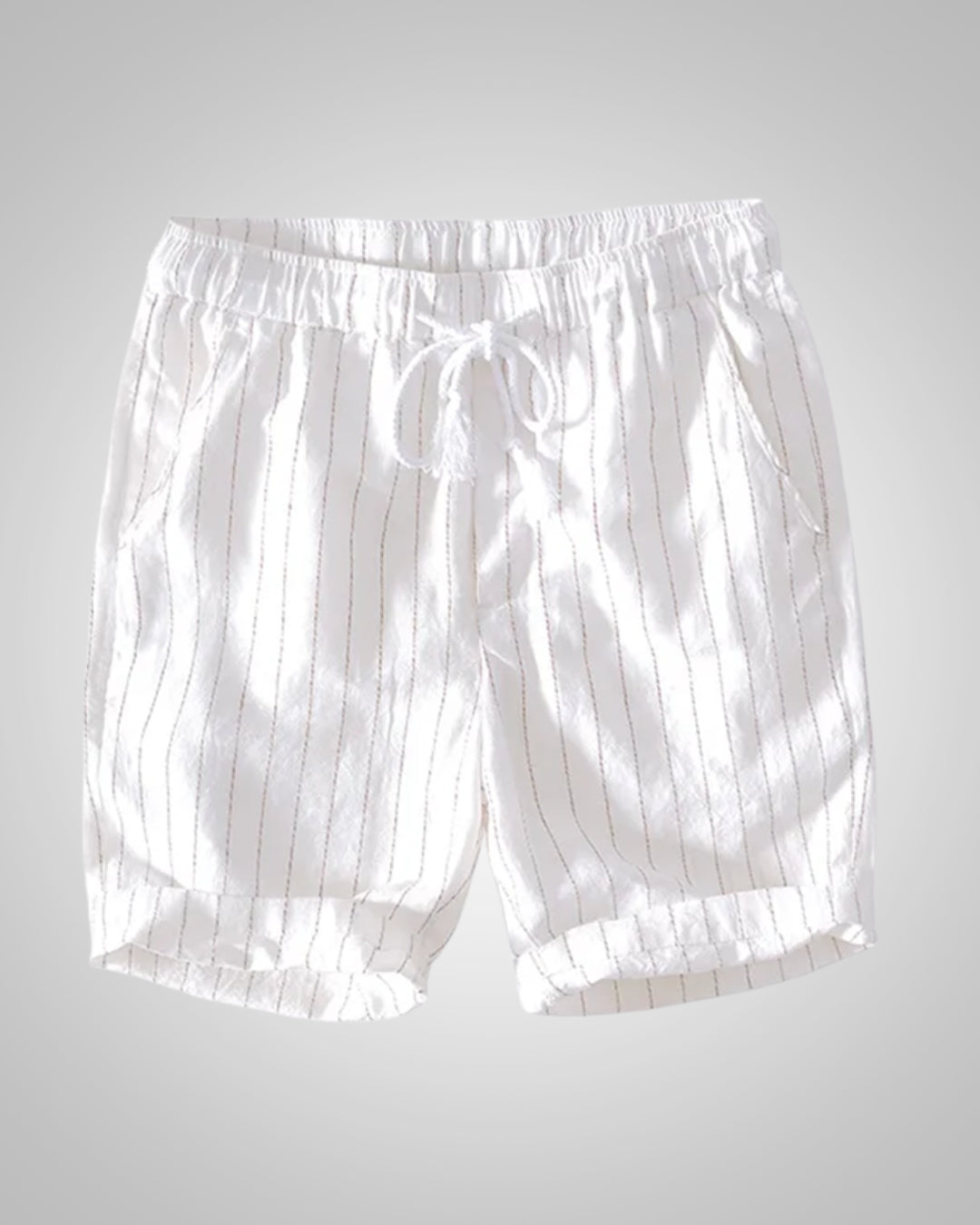 Herren Gestreifte Sommer-Shorts für warme Tage, bequeme kurze Freizeithose für Urlaub & Strand.