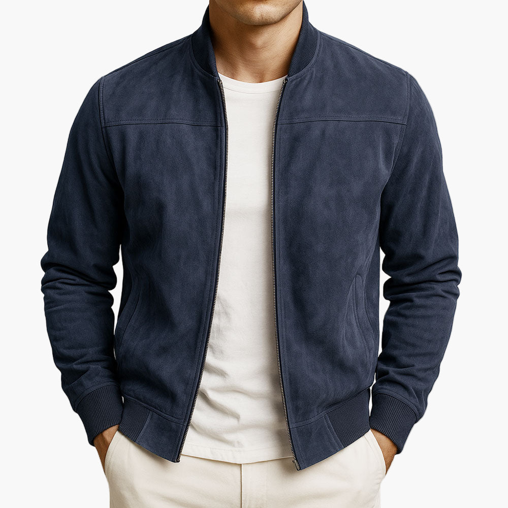 Slim-Fit Herren Bomberjacke, klassische Freizeitjacke für Männer. Moderner urbaner Stil und vielseitiger Look.