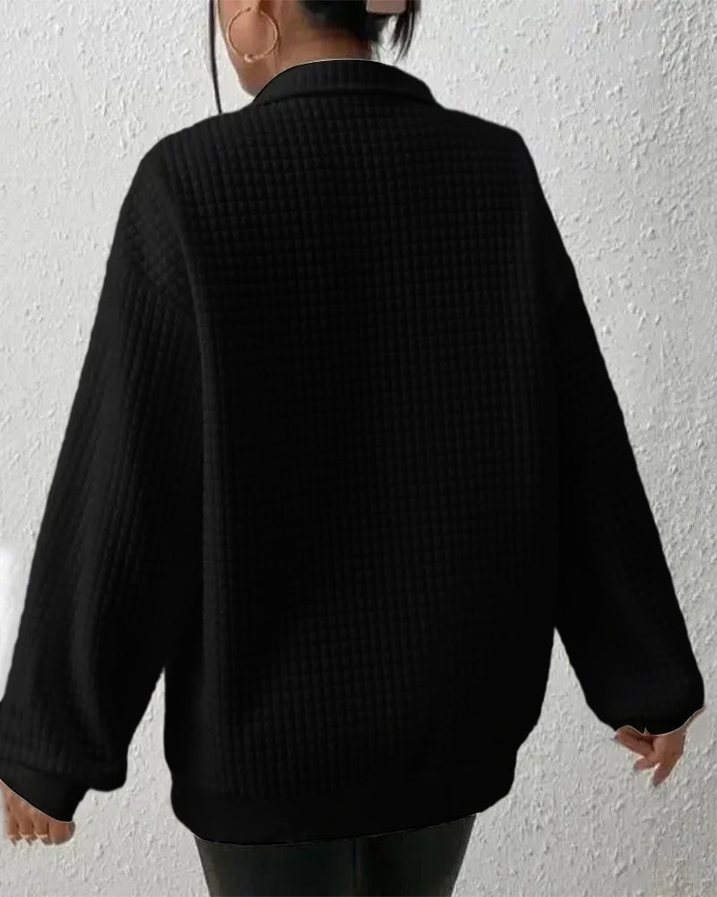 Stilvoller Damen Herbst-Pullover in Weiß, warm & gemütlich, ideal für kühle Abende.