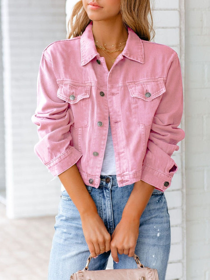Vielseitige Damen Übergangsjacke im Casual Look, mit Brusttaschen & bequemer, lockerer Passform.
