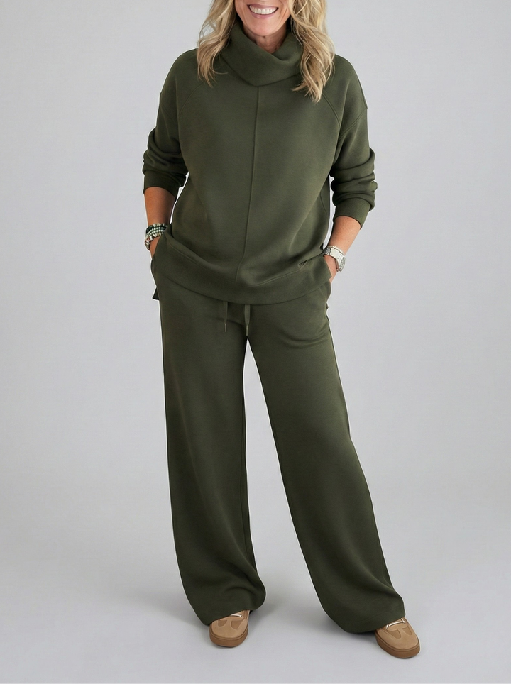 Vielseitiges Damen Lounge Set, zweiteilig, ideal für Komfort und Stil im Alltag.