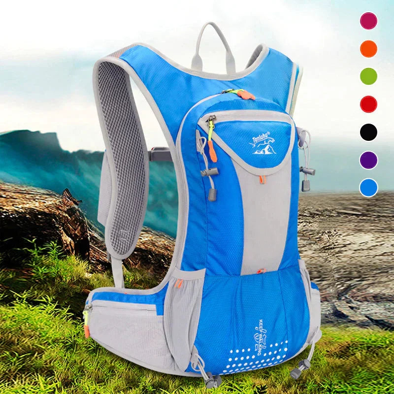 Unisex AquaPack Rucksack mit integrierter Wasserblase, leicht & wasserdicht für Outdoor-Sport.