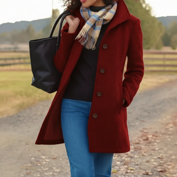 Bequemer Damen Langarm-Mantel, klassisch, elegant, ideal für den Übergang, Frühling & Herbst.