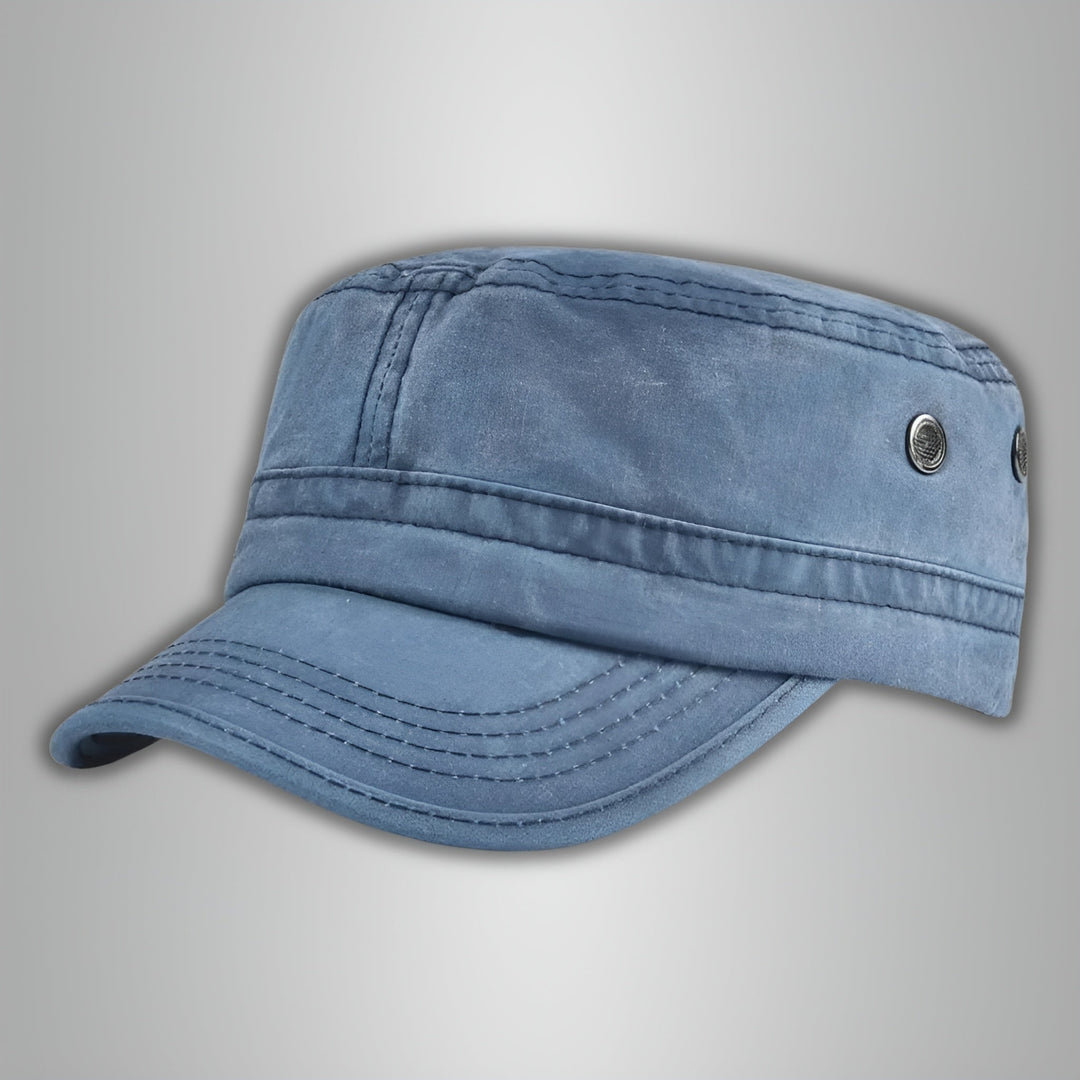 Herren Vintage Cap aus Baumwolle, stilvolles Retro-Accessoire für Freizeit und Alltag.