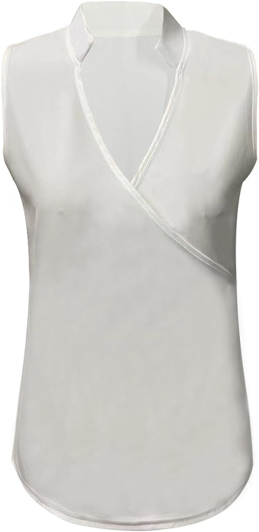 Modisches Damen Sommer-Top, ärmellos, V-Ausschnitt, figurbetont, bequem für Freizeit & Alltag.