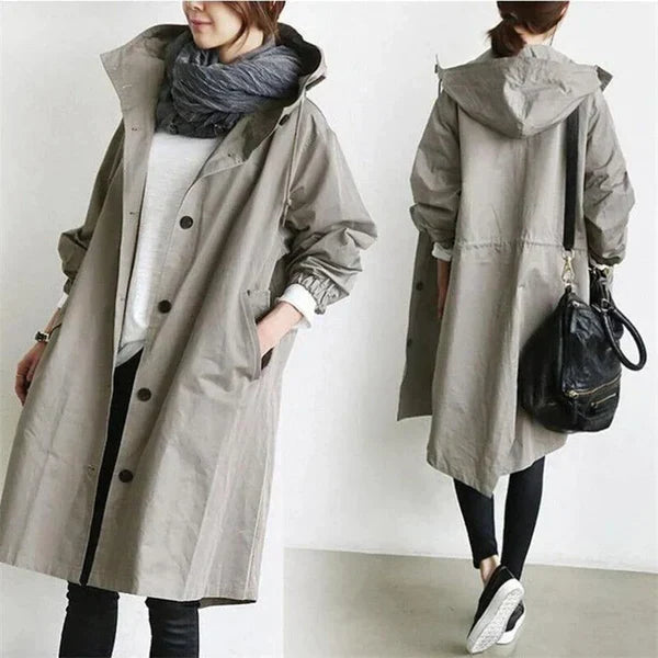 Modischer Damen Kurzmantel, leichter Regenmantel für Frühjahr und Herbst, eleganter Wetterschutz.