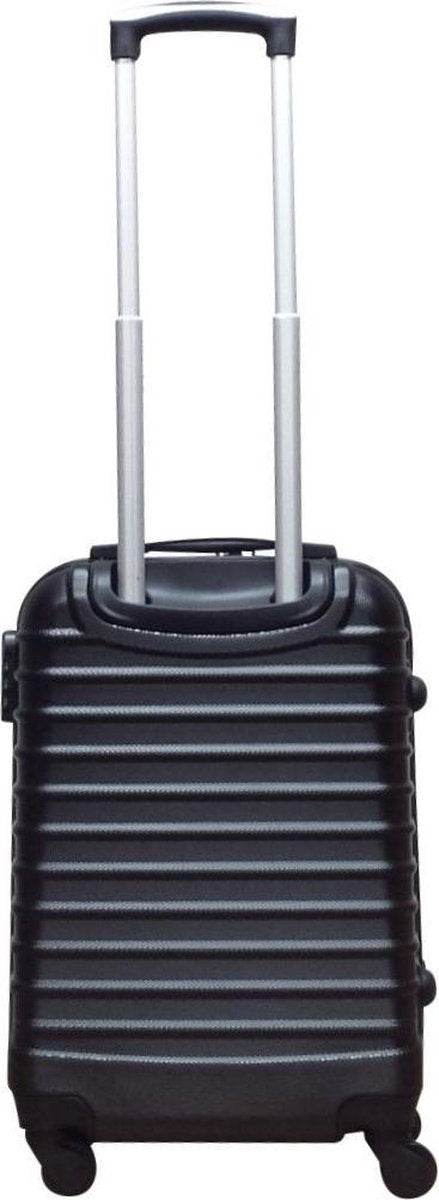 Elegantes, glänzendes 2-teiliges Hartschalen Kofferset mit Rollen für bequemen Transport des Gepäcks.