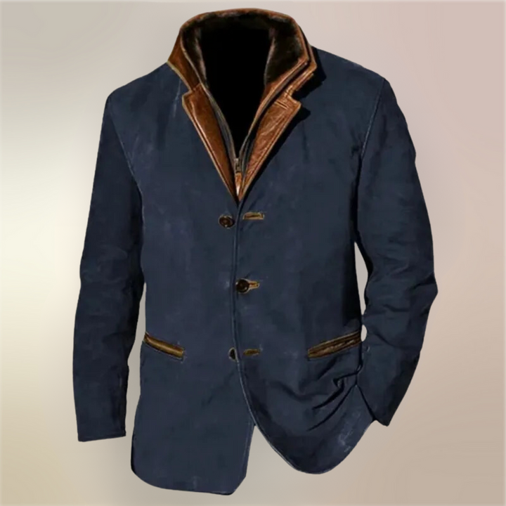 Robuste Herren Retro Jacke, perfekte Übergangsjacke für Frühling und Herbst.