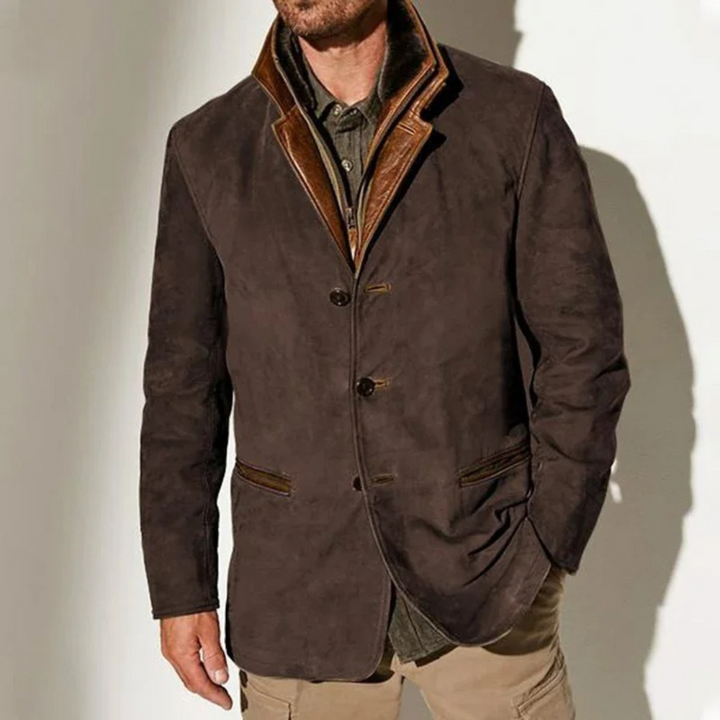 Stilvolle Retro-Freizeitjacke für Männer, vielseitig kombinierbar.
