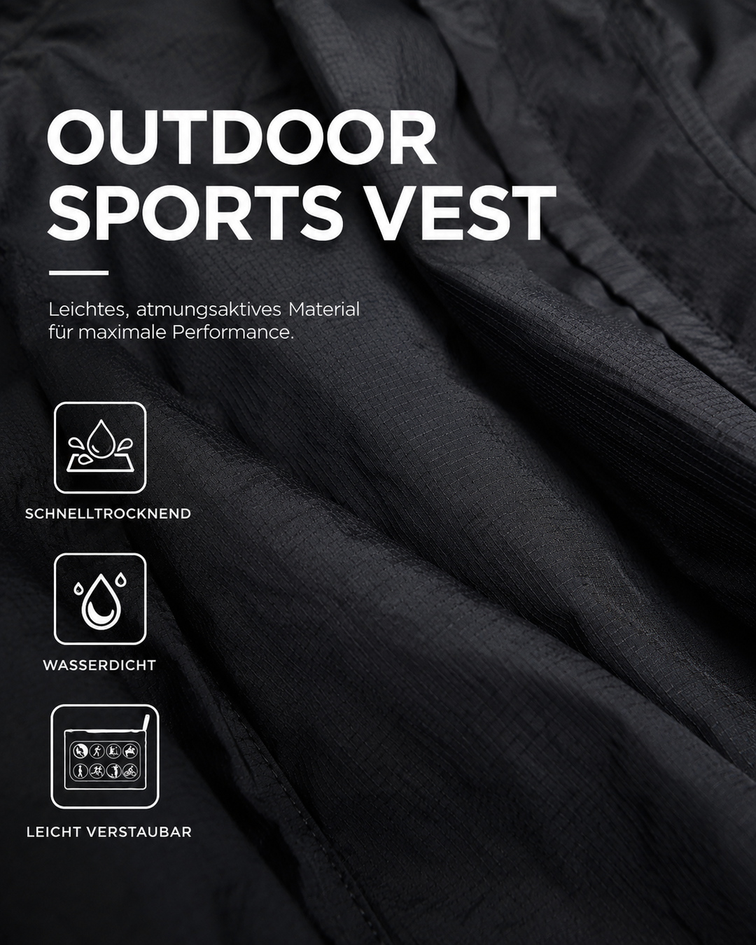 Praktische Unisex Arbeitsweste für Herren im Sommer, leicht, atmungsaktiv, ideal für Handwerker.