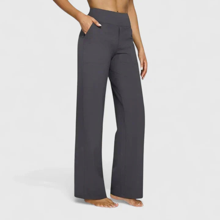 Gerades Bein Damenhose: modern, tailliert, sehr bequem; ideal für Business und Freizeit.