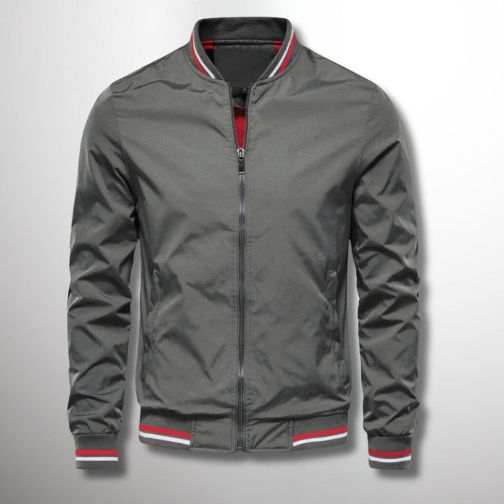 Robuste Herren Bomberjacke, wasserabweisend, mit Reißverschluss, perfekt als Herbst- und Übergangsjacke.