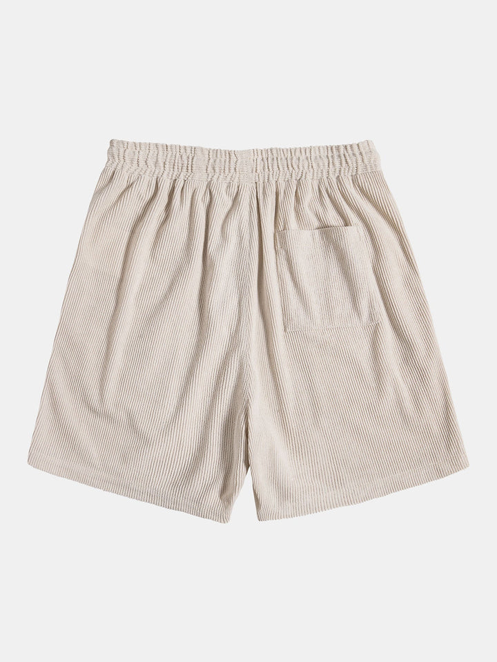 Leichtes Herren Sommer-Set (Beige): Atmungsaktives Kurzarmhemd & Hose, ideal für warme Tage.