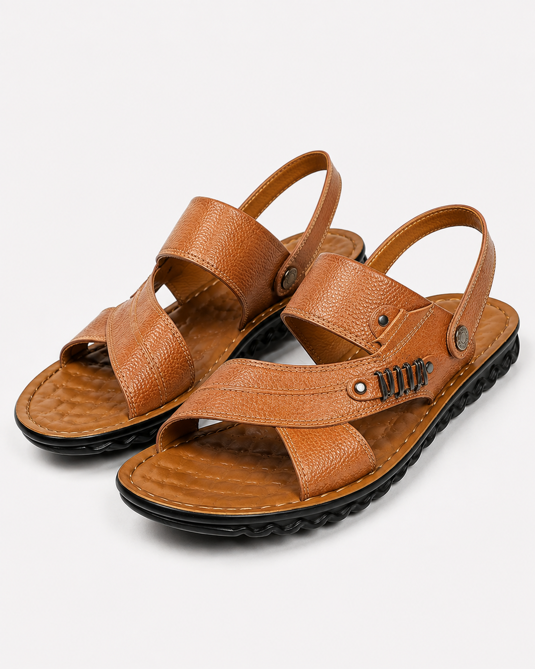 Atmungsaktive Herren Freizeit Sandalen mit profilierter Sohle für Komfort im Sommer und auf Reisen.