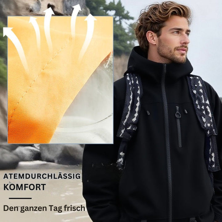 Elegante Damen Outdoorbekleidung: wasserdichte & winddichte Jacke für Wandern und Freizeit.