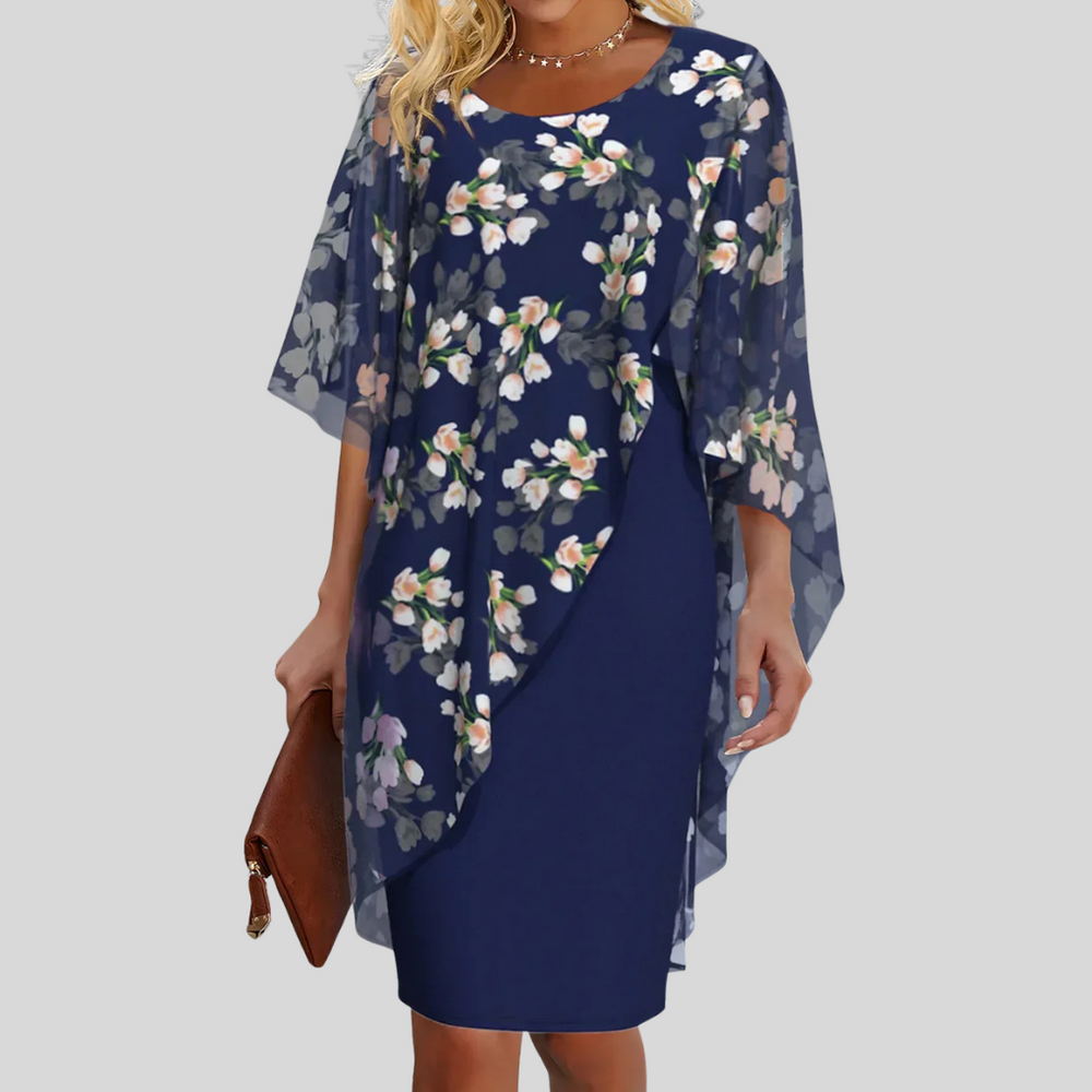 Modisches Damen Sommer Midikleid mit tailliertem Schnitt; perfekt für Business und entspannte Freizeit.