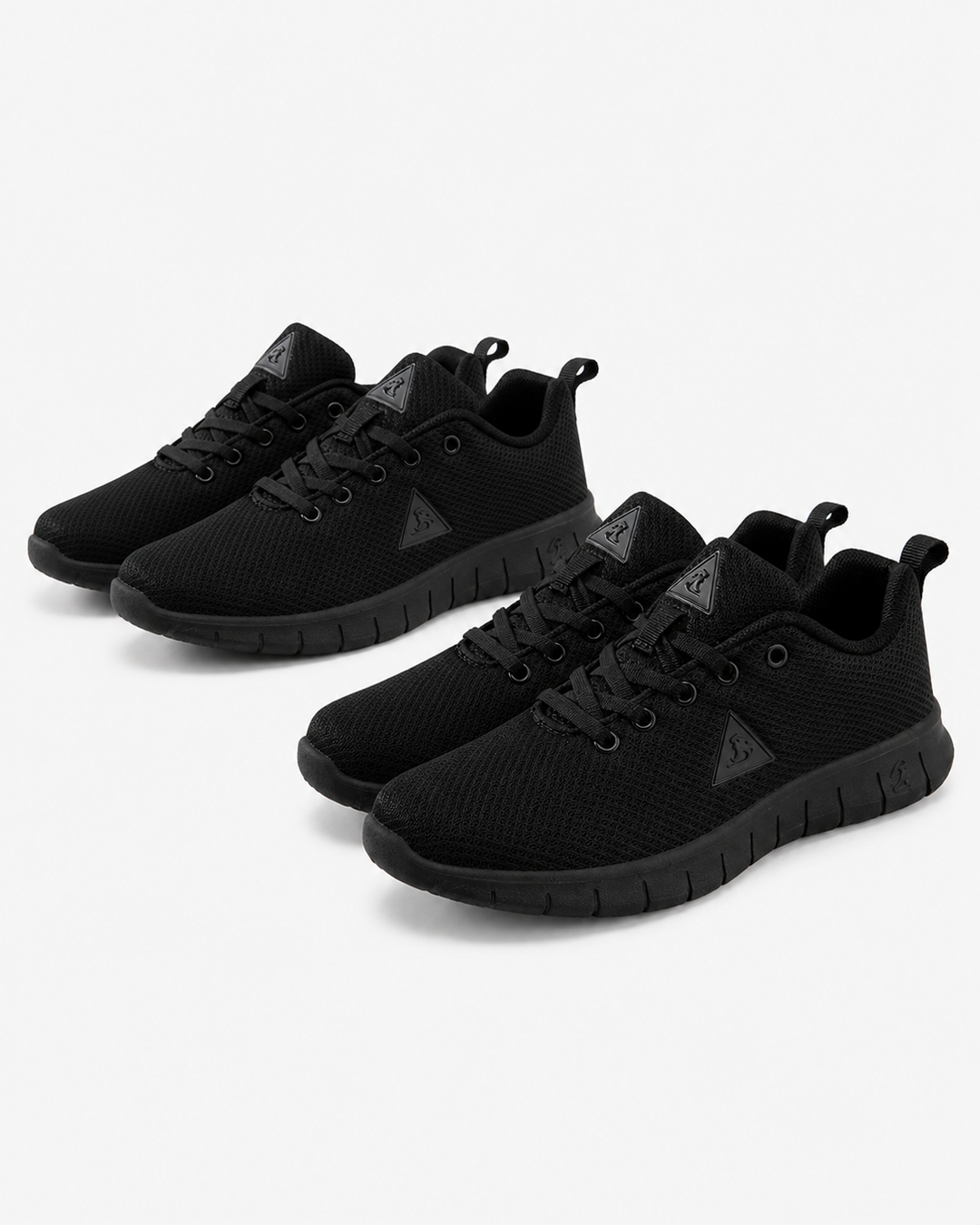 Bequeme schwarze Herren Alltagsschuhe, atmungsaktiv und flexibel, perfekt als leichte Sneakers für Freizeit & Sport.