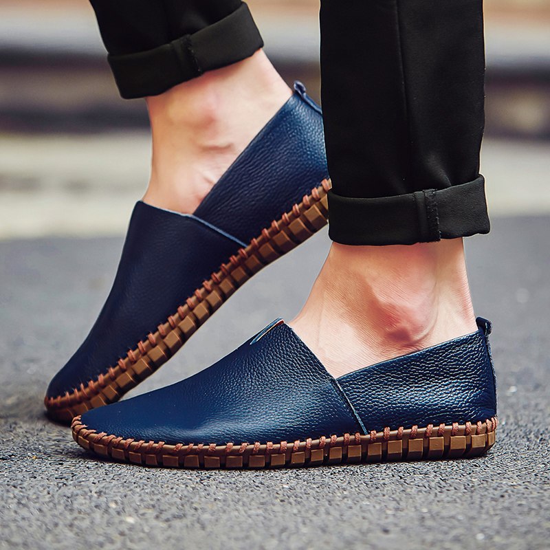 Herren Slip-On Fahrschuhe für bequemen Einstieg, sicheren Halt & alltäglichen Komfort. Männerschuhe mit Gummisohle.