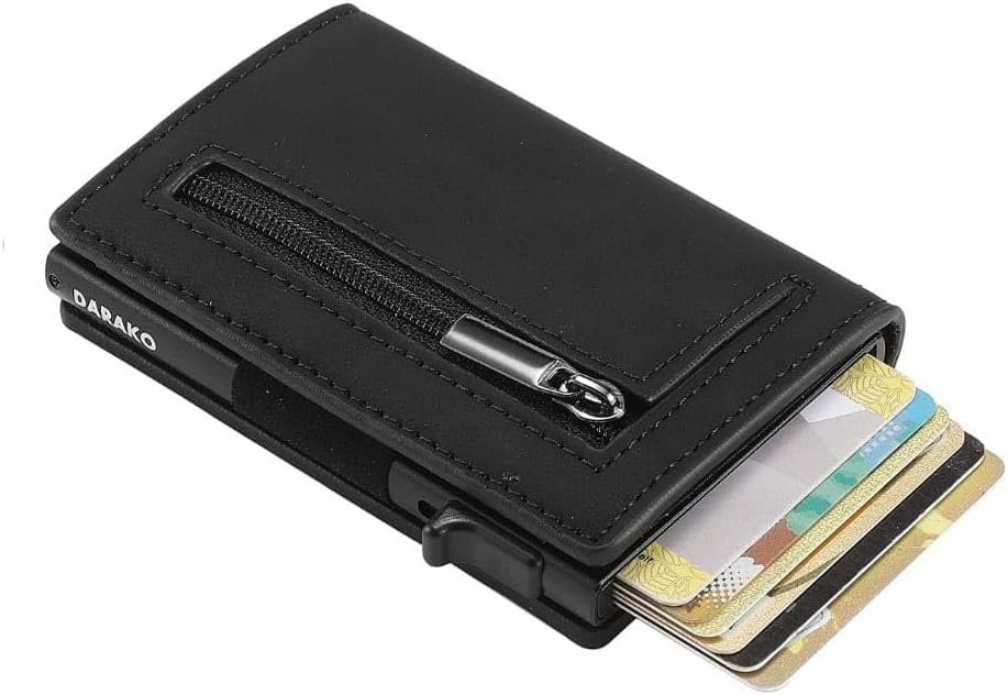 Unisex RFID Slim Wallet: kompakte Sicherheits-Geldbörse für Karten und Bargeld, Schutz vor Datendiebstahl.