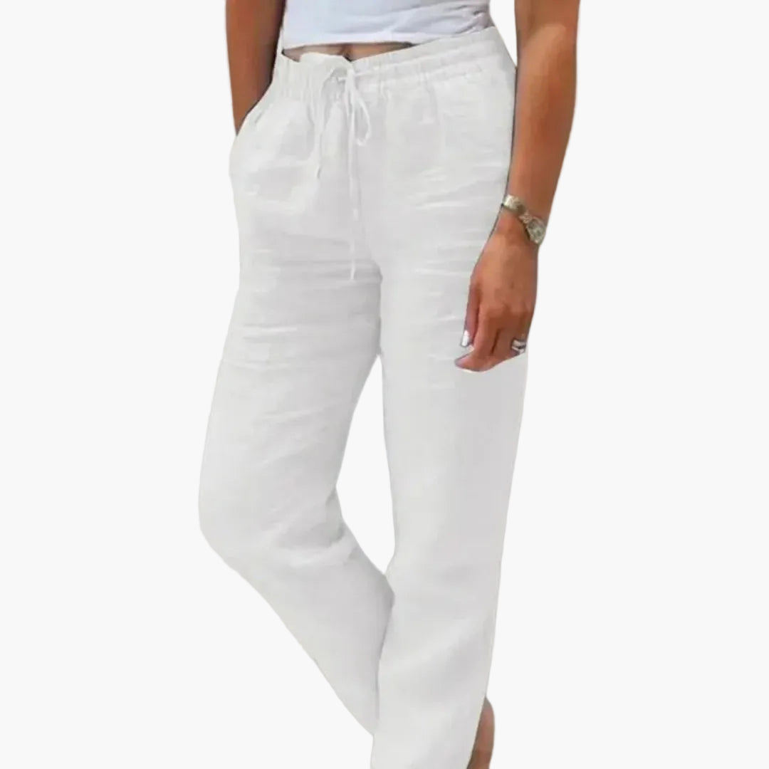 Modische Freizeithose für Damen, bequem und leicht, mit Kordelzug für den Frühling & Sommer-Look im Alltag.