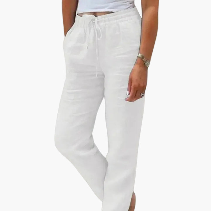 Modische Freizeithose für Damen, bequem und leicht, mit Kordelzug für den Frühling & Sommer-Look im Alltag.