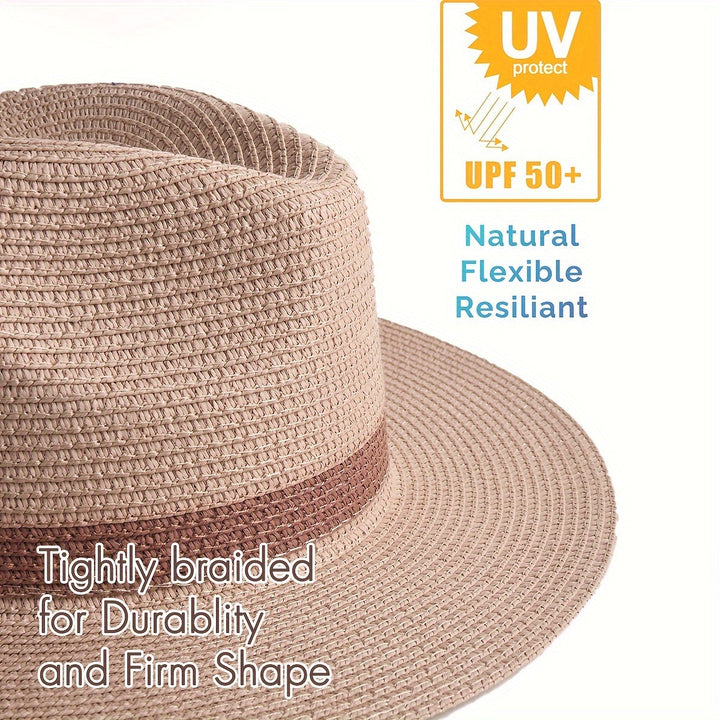 Unisex Strandhut mit breiter Krempe & UV-Schutz, perfekt für den Sommerurlaub von Damen & Herren.