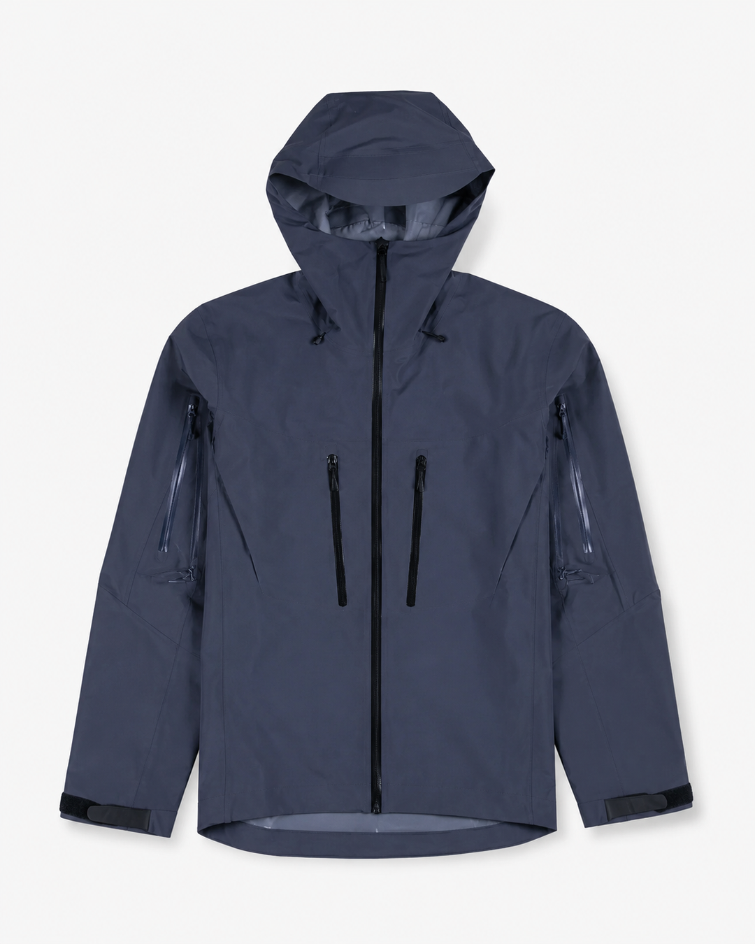 Frontansicht der stylischen und funktionalen Herren Hardshell-Jacke, wasserdicht für jedes Wetter.