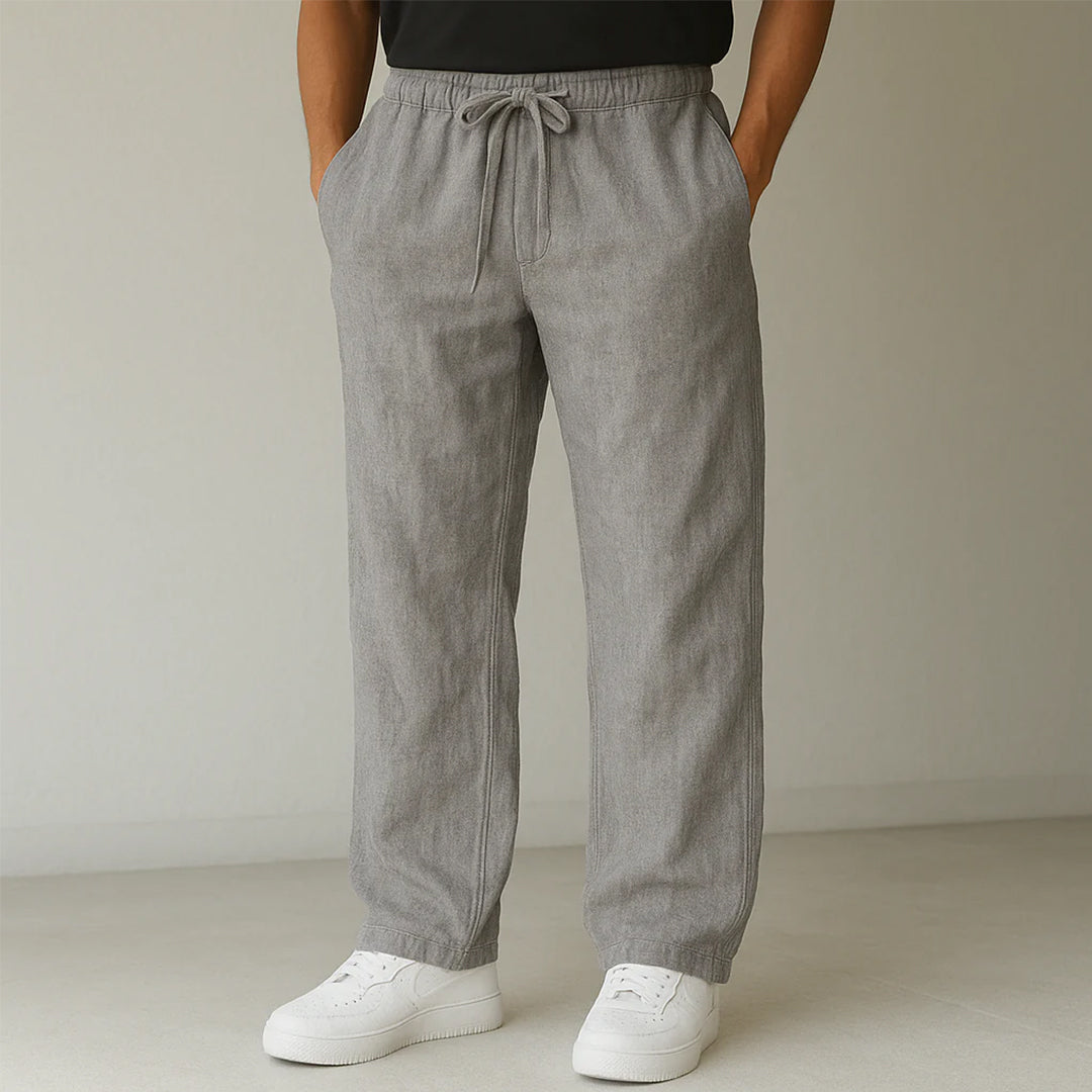 Hochwertige Herrenhose mit geradem Schnitt, elastischem Bund und tollem Komfort. Ideal für Freizeit & Alltag.