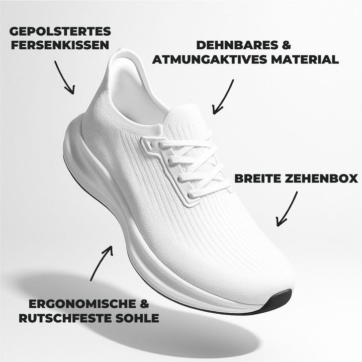 Stylische orthopädische Damen Sneaker für den Alltag, verbinden Komfort mit modernem Design. Fußgesundheit.