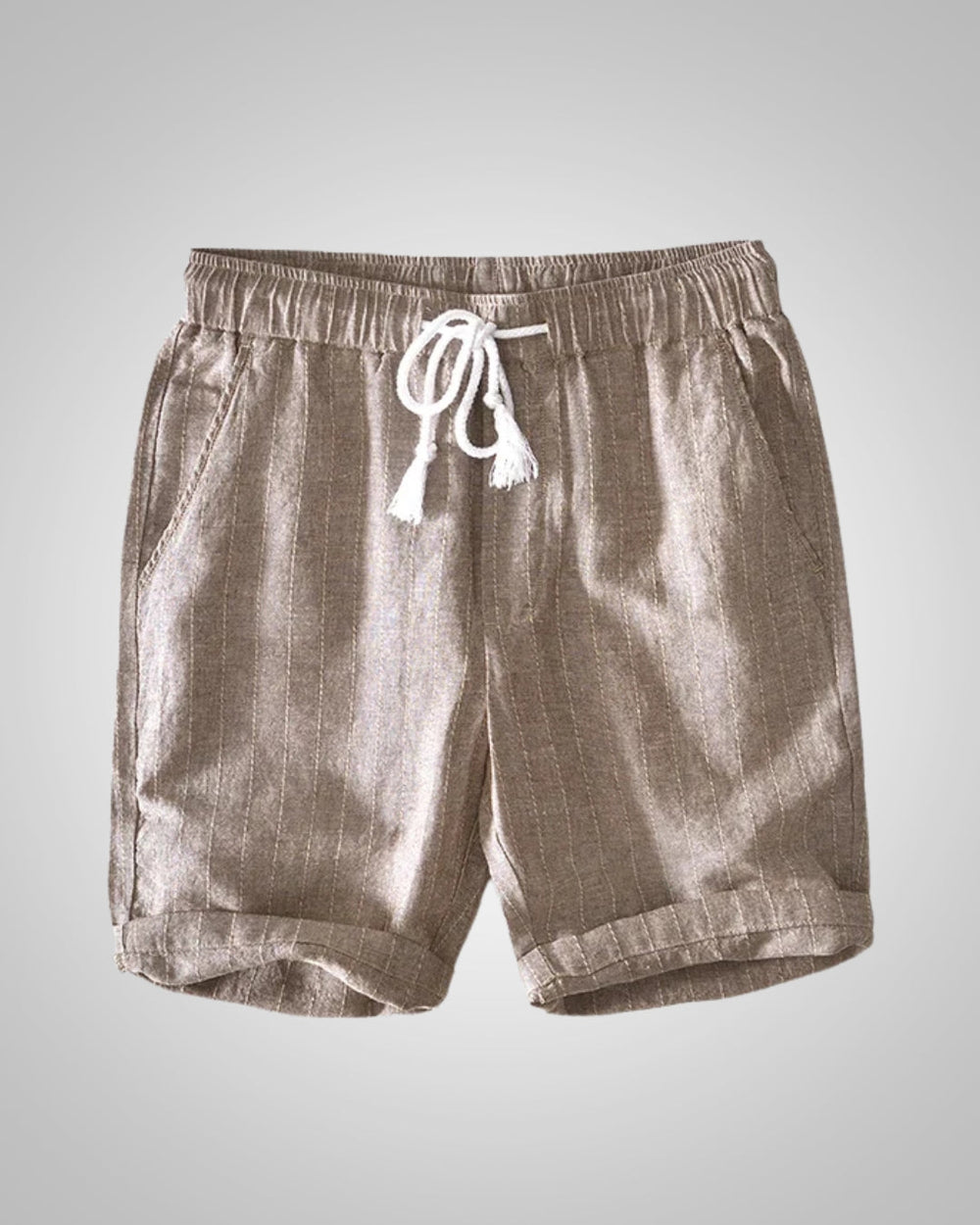 Lässige Herren Shorts gestreift, ideal für Freizeit, Strand und Urlaub, sommerliche bequeme Kurzhose.