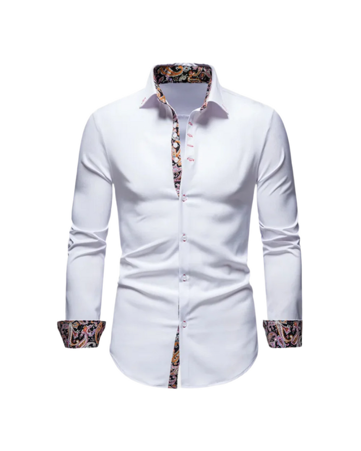 Klassisches Herren Feinschnitt Hemd, Slim Fit, in elegantem Design. Ideal für moderne Männer Mode.