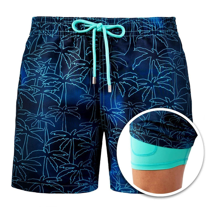 Vielseitige Herren Sommershorts, doppel-layer Design. Komfortable kurze Hosen für Urlaub & Strand.